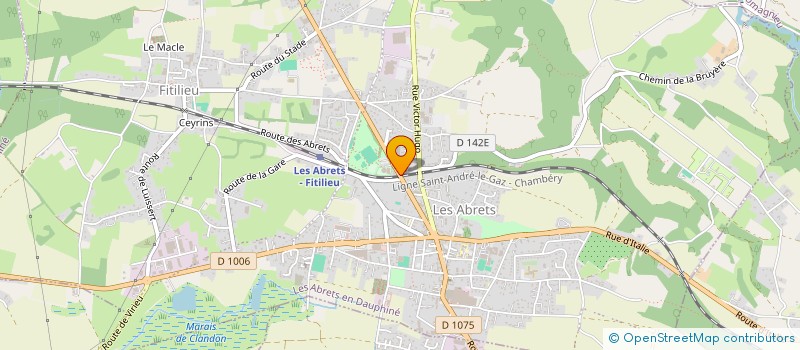 localisation de l'entreprise MADAME MONIQUE FAURE à LES ABRETS EN DAUPHINE