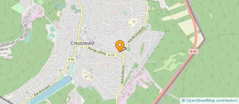 localisation de l'entreprise MADAME MONIQUE FAURITTE  CREUTZWALD