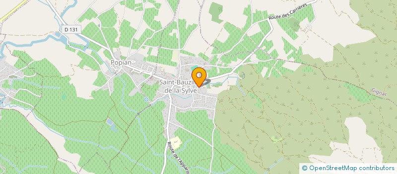 localisation de l'entreprise MADAME MONIQUE FAVIER  SAINT-BAUZILLE-DE-LA-SYLVE