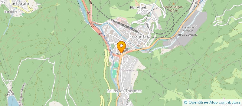 localisation de l'entreprise MADAME MONIQUE FAVRE à MOUTIERS