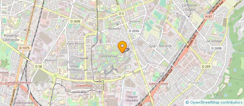 localisation de l'entreprise MADAME MONIQUE FAVRE à GRENOBLE