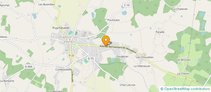 localisation de l'entreprise MADAME MONIQUE FAYE à ORADOUR-SUR-VAYRES