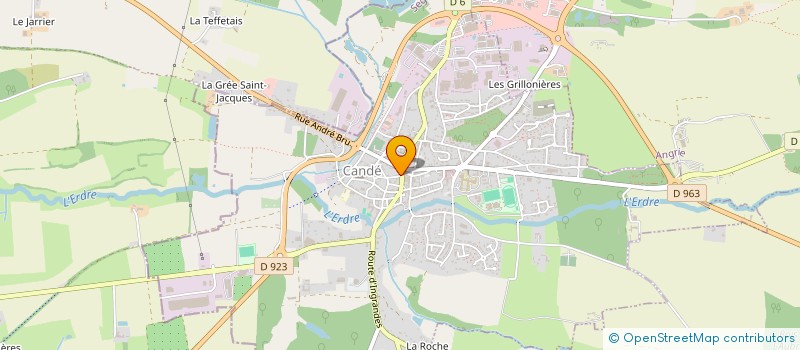 localisation de l'entreprise MADAME MONIQUE FEVRIER  VALLONS-DE-L'ERDRE