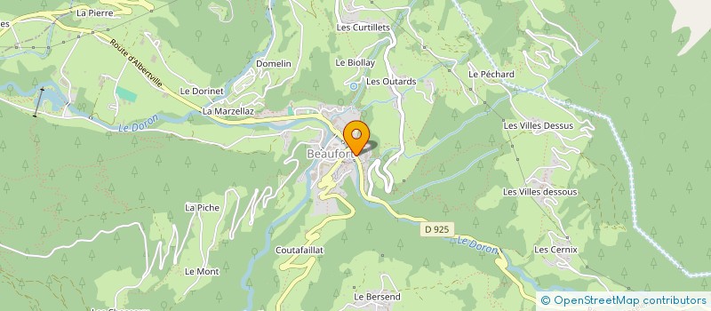 localisation de l'entreprise MADAME MONIQUE FINNAZ  VILLARD SUR DORON