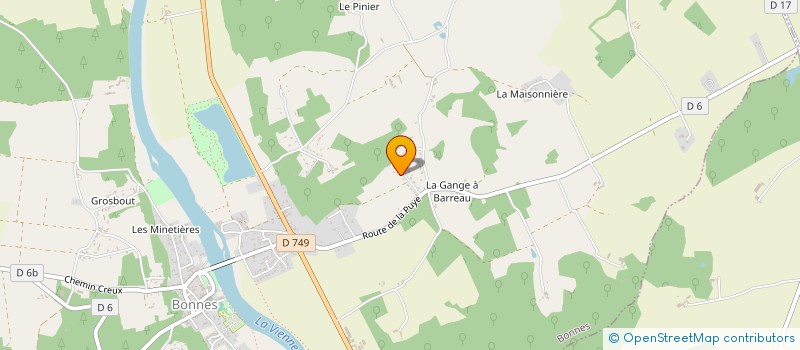 localisation de l'entreprise MADAME MONIQUE FLABAULT à BONNES