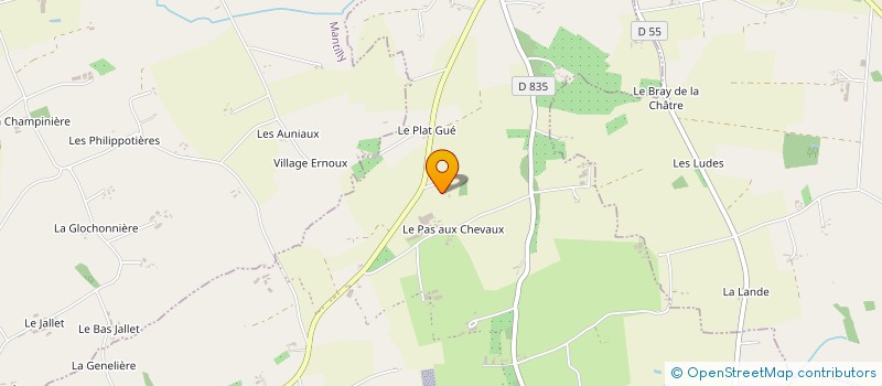 localisation de l'entreprise MADAME MONIQUE FLEURY à SAINT-FRAIMBAULT