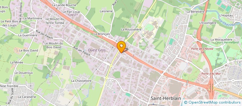 localisation de l'entreprise MADAME MONIQUE FLOQUET  SAINT-HERBLAIN