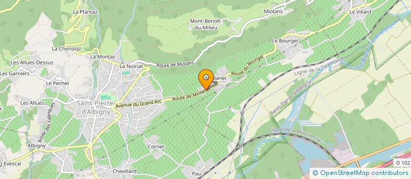 localisation de l'entreprise MADAME MONIQUE FLORET à SAINT PIERRE D'ALBIGNY