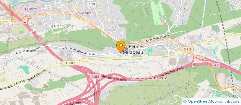 localisation de l'entreprise MADAME MONIQUE FORMERONE à LES PENNES-MIRABEAU