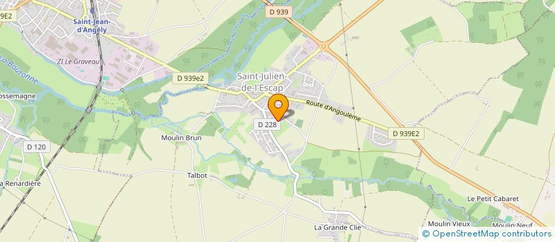 localisation de l'entreprise MADAME MONIQUE FOUCAUD  SAINT-JULIEN-DE-L'ESCAP