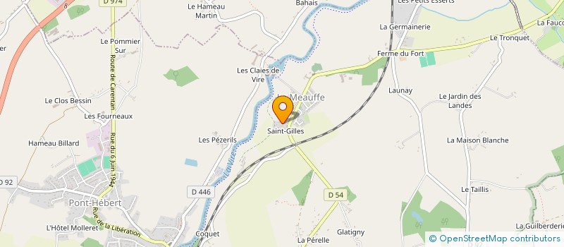 localisation de l'entreprise MADAME MONIQUE FOUCHER  LA MEAUFFE