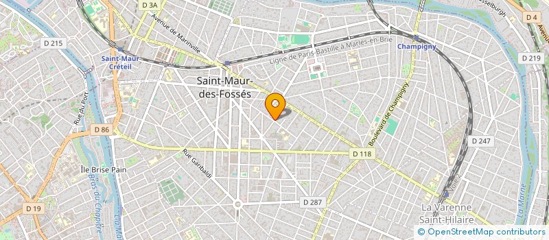 localisation de l'entreprise MADAME MONIQUE FOULTIER  SAINT-MAUR-DES-FOSSES