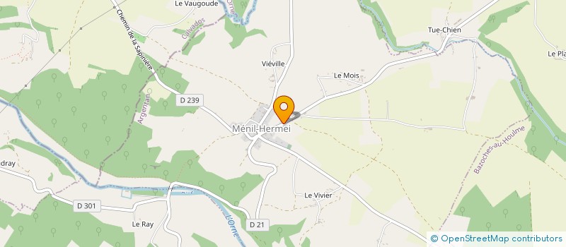 localisation de l'entreprise MADAME MONIQUE FRAGA à MENIL-HERMEI