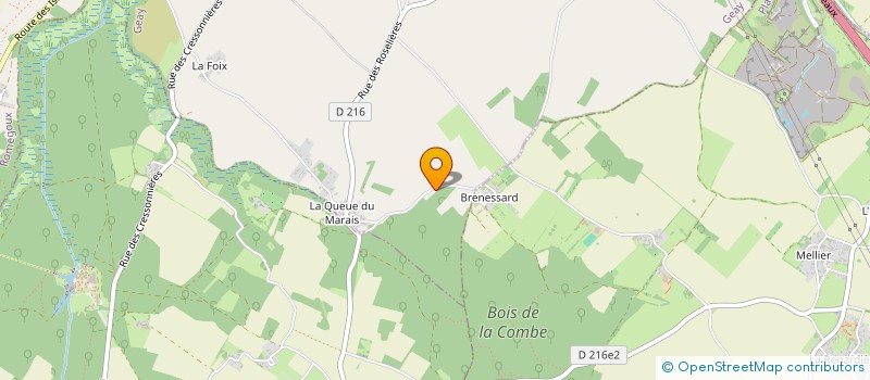 localisation de l'entreprise MADAME MONIQUE FRANCOIS  LA VALLEE