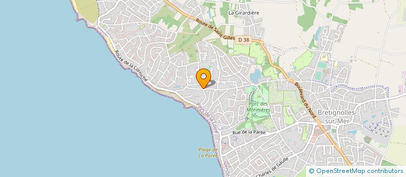 localisation de l'entreprise MADAME MONIQUE FRANCOIS DIT DELHOUME à BRETIGNOLLES-SUR-MER