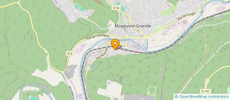 localisation de l'entreprise MADAME MONIQUE FRANTZ à MOYEUVRE GRANDE