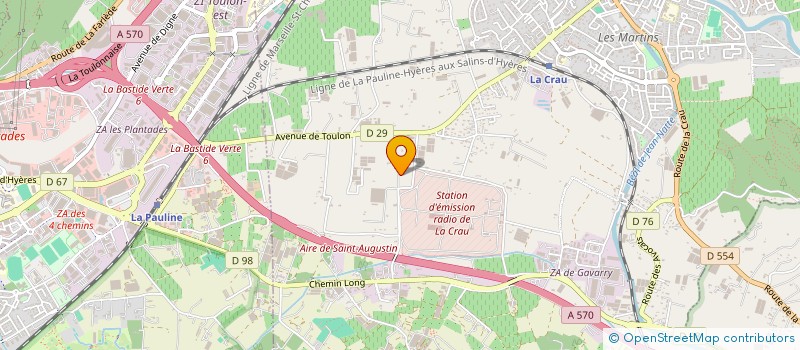 localisation de l'entreprise MADAME MONIQUE FRANZINI à LA CRAU