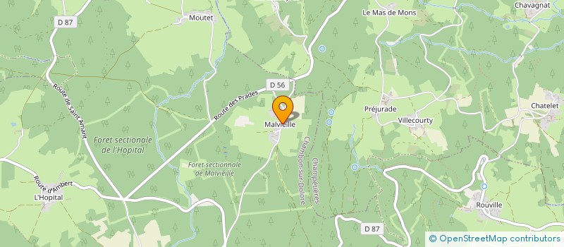 localisation de l'entreprise MADAME MONIQUE FREJAFON  FOURNOLS