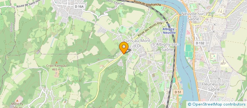 localisation de l'entreprise MADAME MONIQUE FUZ  CURIS-AU-MONT-D'OR