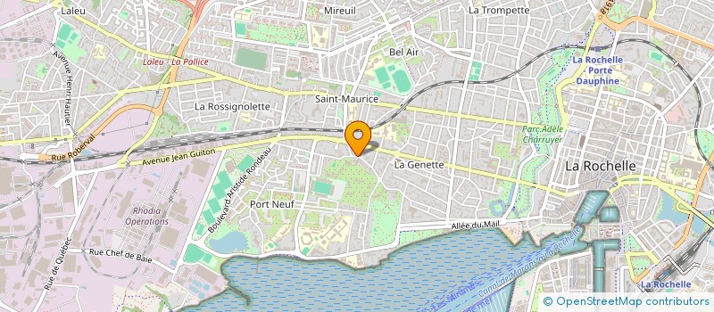 localisation de l'entreprise MADAME MONIQUE GABAIN  LA ROCHELLE