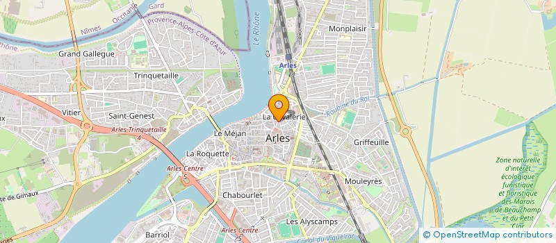 localisation de l'entreprise MADAME MONIQUE GACHET  ARLES