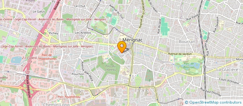 localisation de l'entreprise MADAME MONIQUE GAITTE à MERIGNAC
