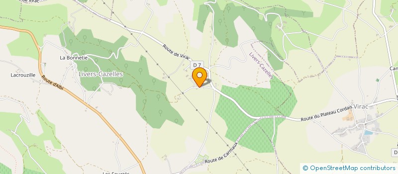 localisation de l'entreprise MADAME MONIQUE GALAUP  LIVERS-CAZELLES