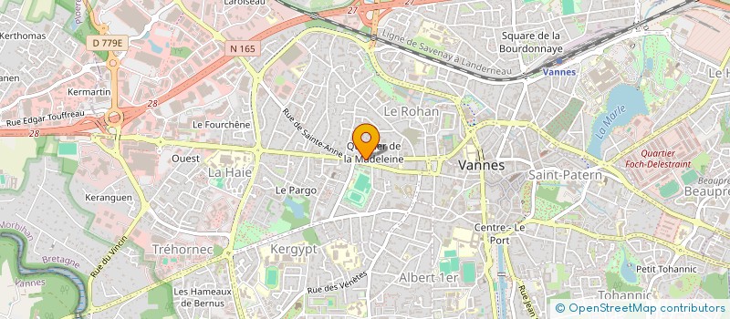localisation de l'entreprise MADAME MONIQUE GALLAIS à VANNES