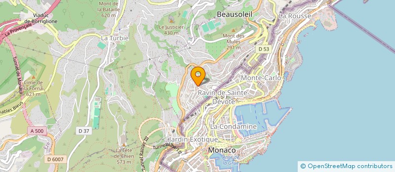 localisation de l'entreprise MADAME MONIQUE GALLI  BEAUSOLEIL