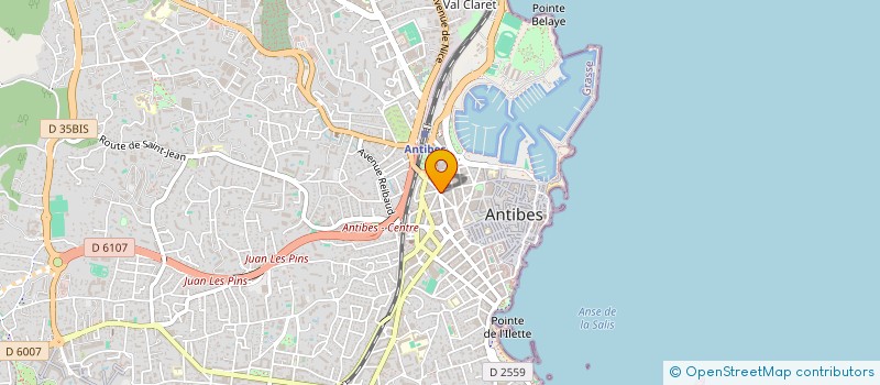 localisation de l'entreprise MADAME MONIQUE GANSARD à ANTIBES