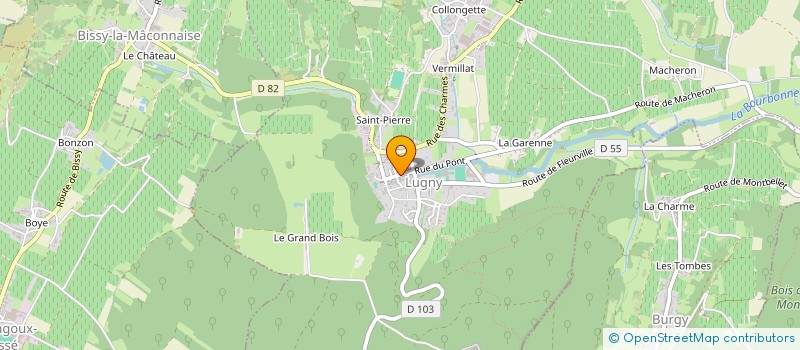 localisation de l'entreprise MADAME MONIQUE GARAUDE à LUGNY