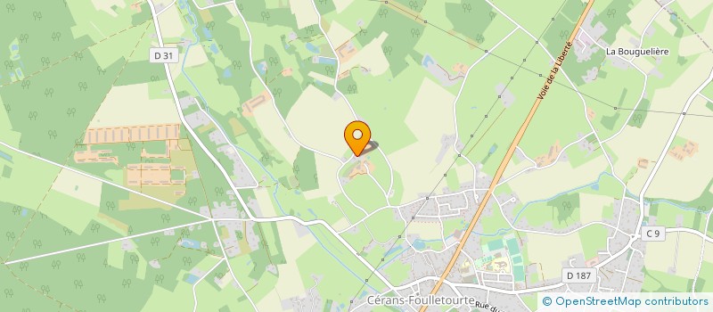 localisation de l'entreprise MADAME MONIQUE GARNIER  CERANS-FOULLETOURTE