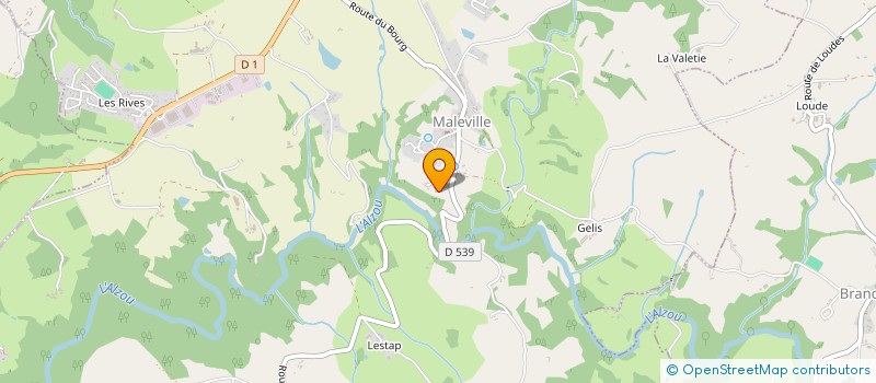 localisation de l'entreprise MADAME MONIQUE GASC  MALEVILLE