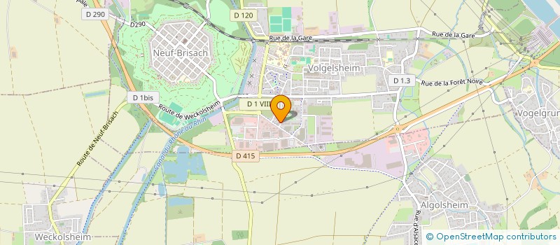 localisation de l'entreprise MADAME MONIQUE GAUDIN  VOLGELSHEIM