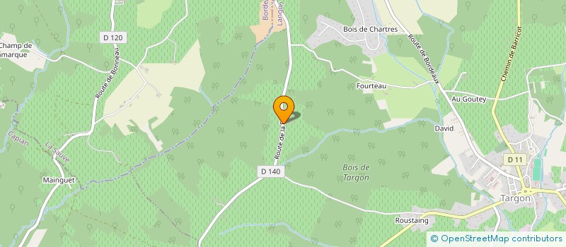 localisation de l'entreprise MADAME MONIQUE GAULT  TARGON