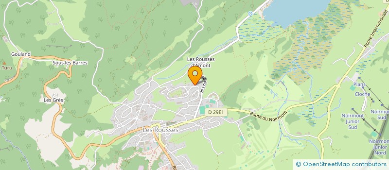 localisation de l'entreprise MADAME MONIQUE GAUTHIER  LES ROUSSES