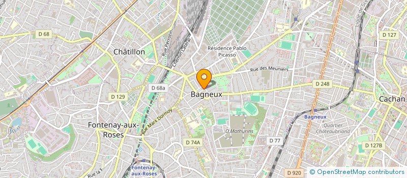 localisation de l'entreprise MADAME MONIQUE GAUTIER à BAGNEUX