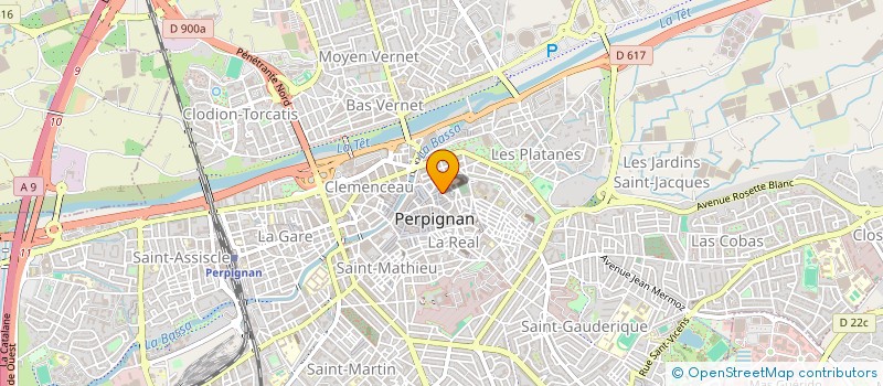 localisation de l'entreprise MADAME MONIQUE GELY à PERPIGNAN