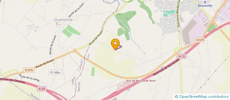 localisation de l'entreprise MADAME MONIQUE GENS  BEUZEVILLE