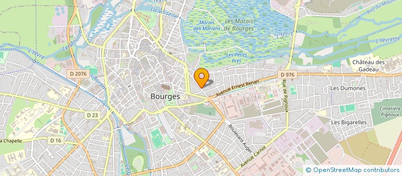 localisation de l'entreprise MADAME MONIQUE GEOFFROY  BOURGES