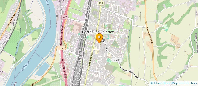 localisation de l'entreprise MADAME MONIQUE GERARD à PORTES-LES-VALENCE