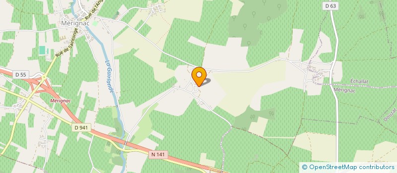 localisation de l'entreprise MADAME MONIQUE GERVAIS à MERIGNAC