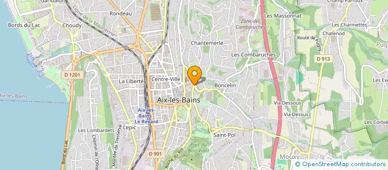 localisation de l'entreprise MADAME MONIQUE GERVASONI  AIX-LES-BAINS