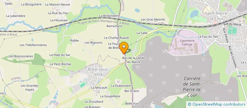 localisation de l'entreprise MADAME MONIQUE GESLIN à ERBREE