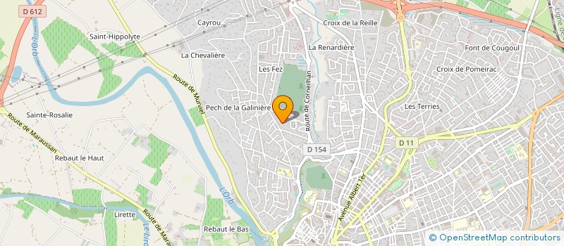 localisation de l'entreprise MADAME MONIQUE GILABERT à BEZIERS