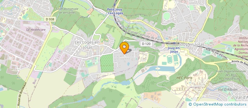 localisation de l'entreprise MADAME MONIQUE GIRARD  LES LOGES-EN-JOSAS