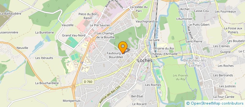 localisation de l'entreprise MADAME MONIQUE GISELE HALIN à LOCHES