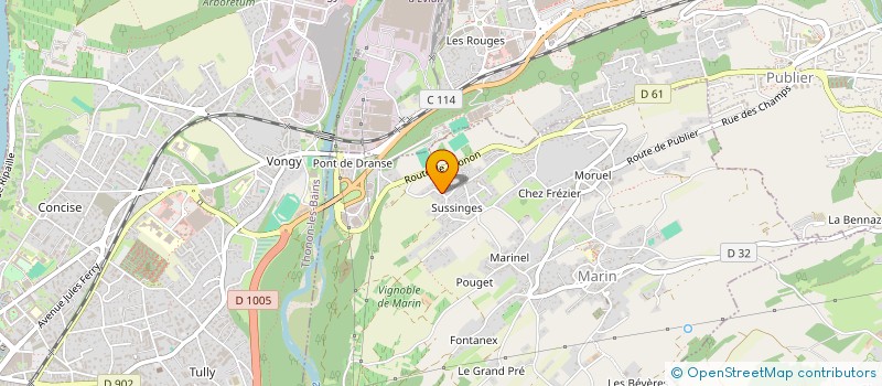 localisation de l'entreprise MADAME MONIQUE GOETGHEBEUR  MARIN