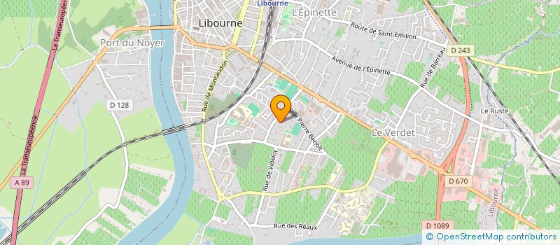 localisation de l'entreprise MADAME MONIQUE GOFFRE-VIAUD  LIBOURNE