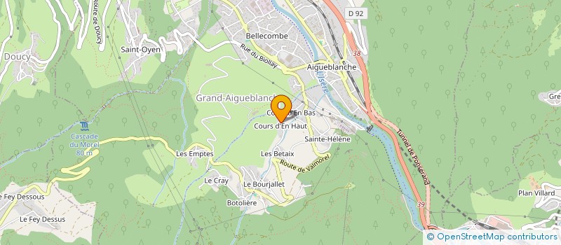 localisation de l'entreprise MADAME MONIQUE GONTHIER  GRAND-AIGUEBLANCHE